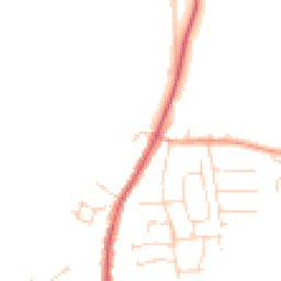 Daytime road noise heatmap for CO10 9JQ