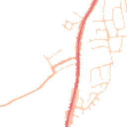 Daytime road noise heatmap for CO10 9JU