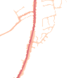 Daytime road noise heatmap for CO10 9LJ