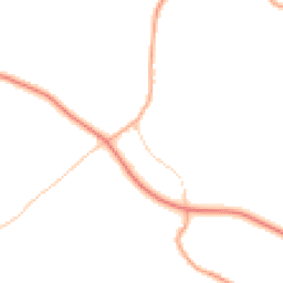 Daytime road noise heatmap for CO10 9NS