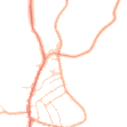 Daytime road noise heatmap for CO10 9QF