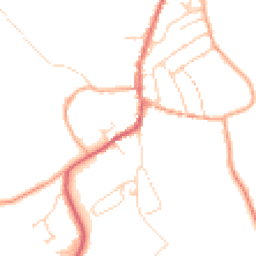 Daytime road noise heatmap for CO10 9QT