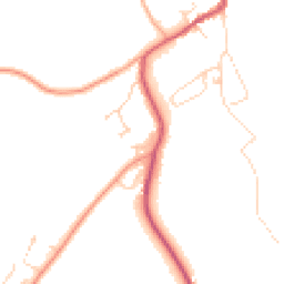 Daytime road noise heatmap for CO10 9SD