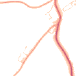 Daytime road noise heatmap for CO10 9SF