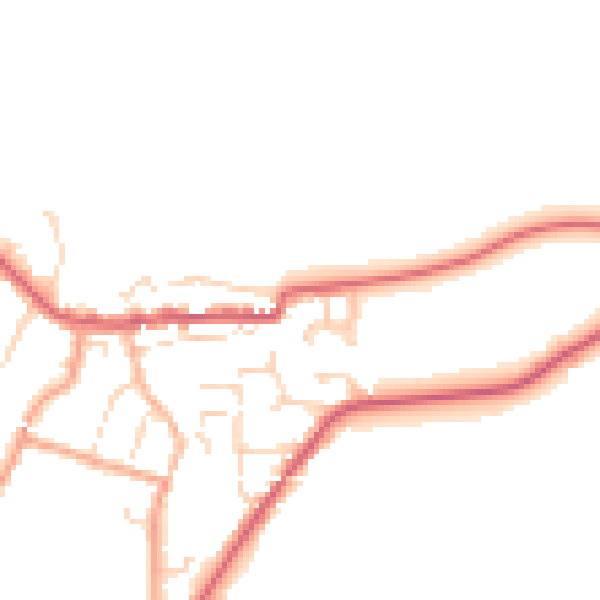 Daytime road noise heatmap for CO11 1AS