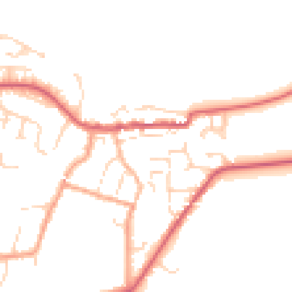 Daytime road noise heatmap for CO11 1BG