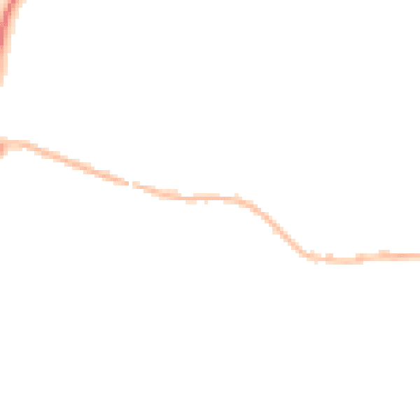 Night-time road noise heatmap for CO11 1ED