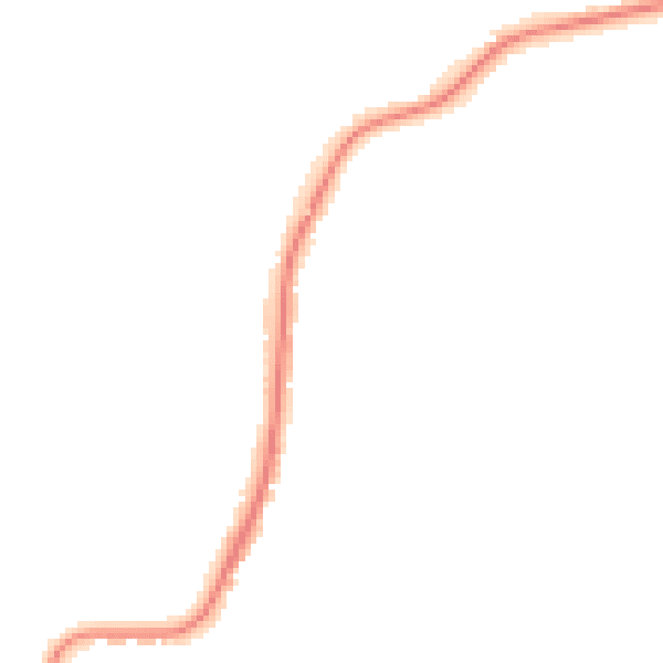 Night-time road noise heatmap for CO11 1FF