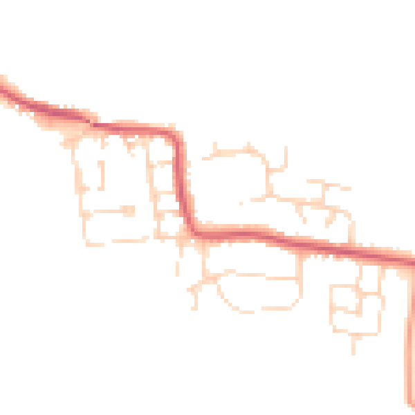 Daytime road noise heatmap for CO11 1FH