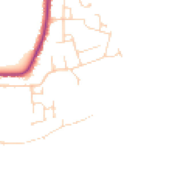 Daytime road noise heatmap for CO11 1FR