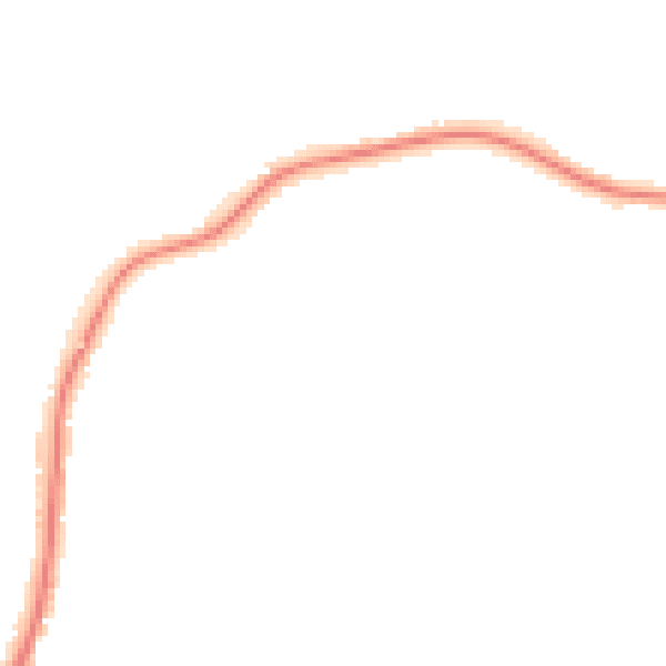 Night-time road noise heatmap for CO11 1GH