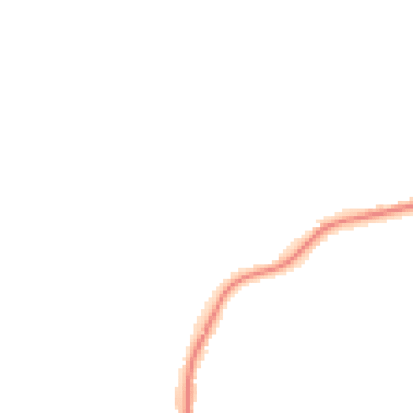 Night-time road noise heatmap for CO11 1GJ