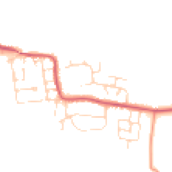 Daytime road noise heatmap for CO11 1NF