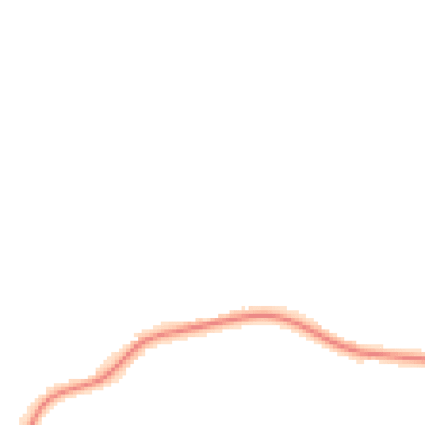 Night-time road noise heatmap for CO11 1NY