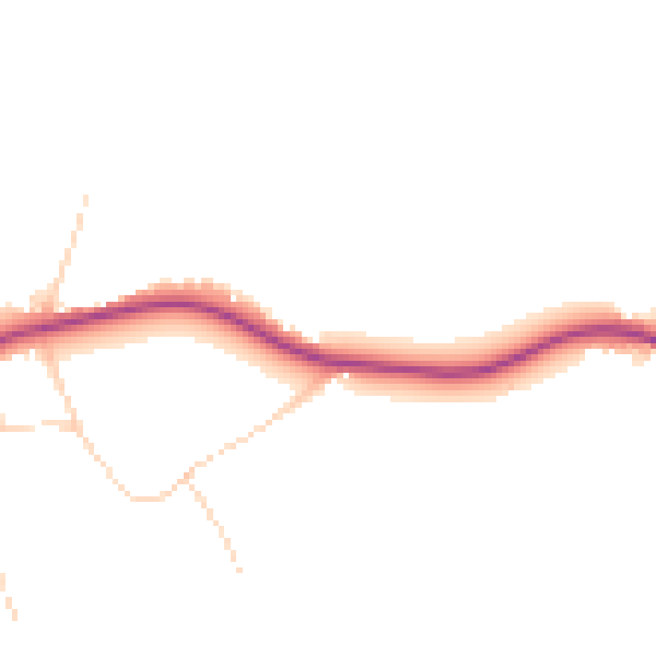 Daytime road noise heatmap for CO11 1PD