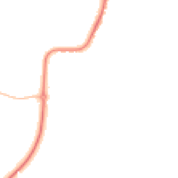 Night-time road noise heatmap for CO11 1QX