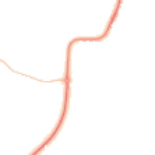 Night-time road noise heatmap for CO11 1RF