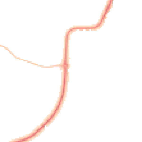 Night-time road noise heatmap for CO11 1RG