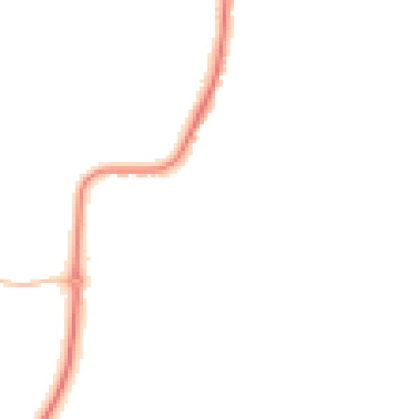 Night-time road noise heatmap for CO11 1RQ