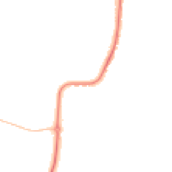 Night-time road noise heatmap for CO11 1SB