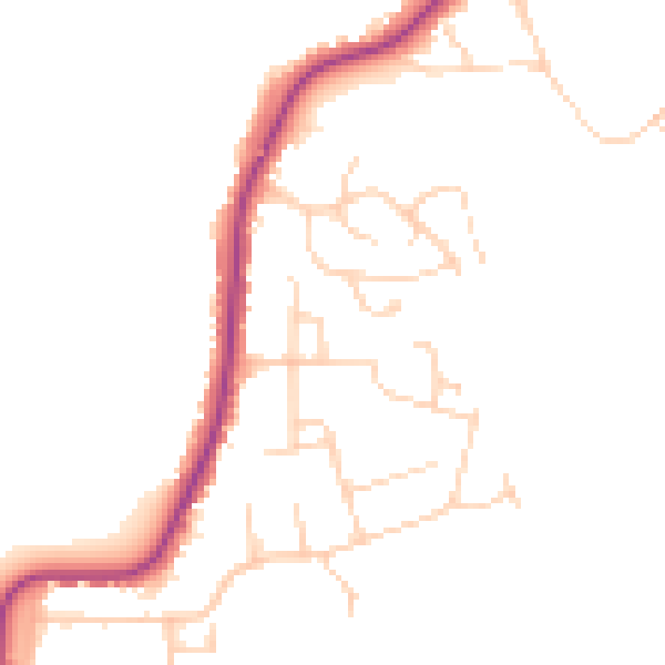 Daytime road noise heatmap for CO11 1SE
