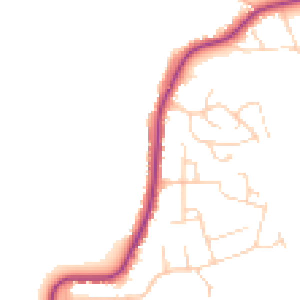 Daytime road noise heatmap for CO11 1SR
