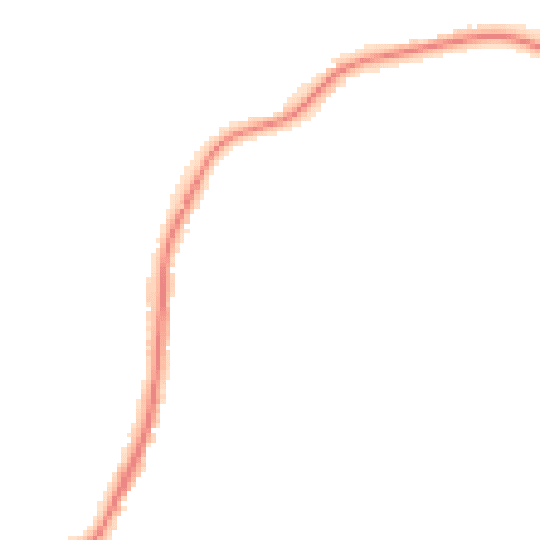 Night-time road noise heatmap for CO11 1TJ