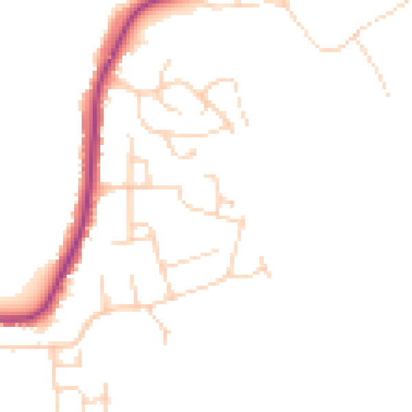 Daytime road noise heatmap for CO11 1TU