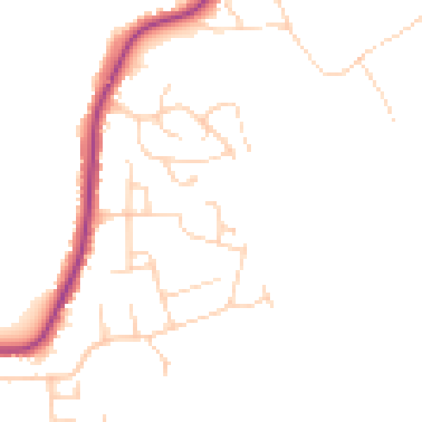 Daytime road noise heatmap for CO11 1TX