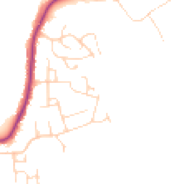 Daytime road noise heatmap for CO11 1TY