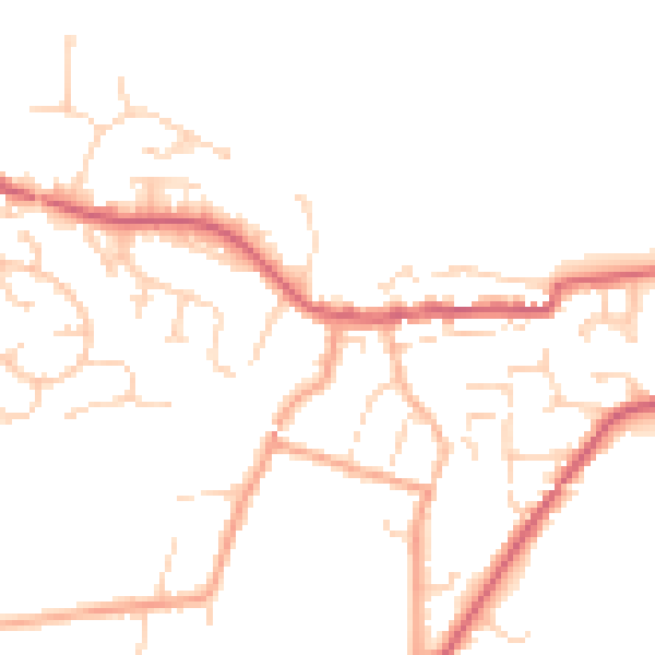 Daytime road noise heatmap for CO11 1UG