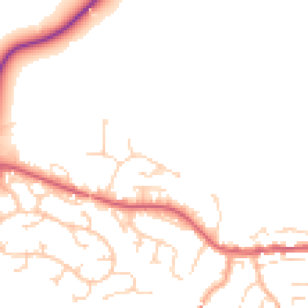 Daytime road noise heatmap for CO11 1UN