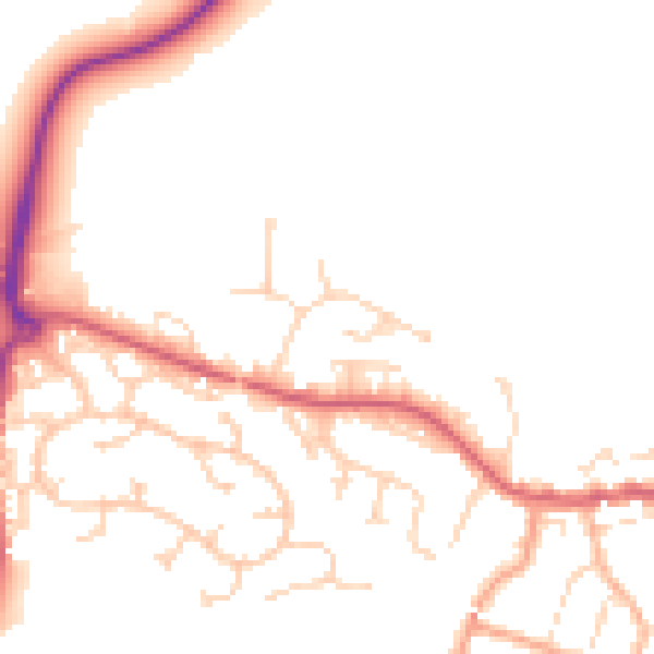 Daytime road noise heatmap for CO11 1UT