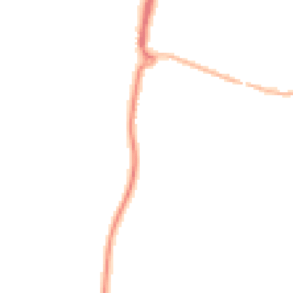 Night-time road noise heatmap for CO11 2HQ