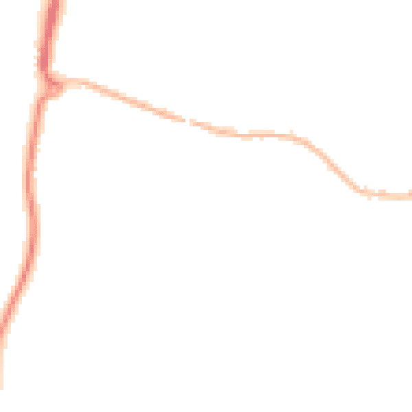 Night-time road noise heatmap for CO11 2HW
