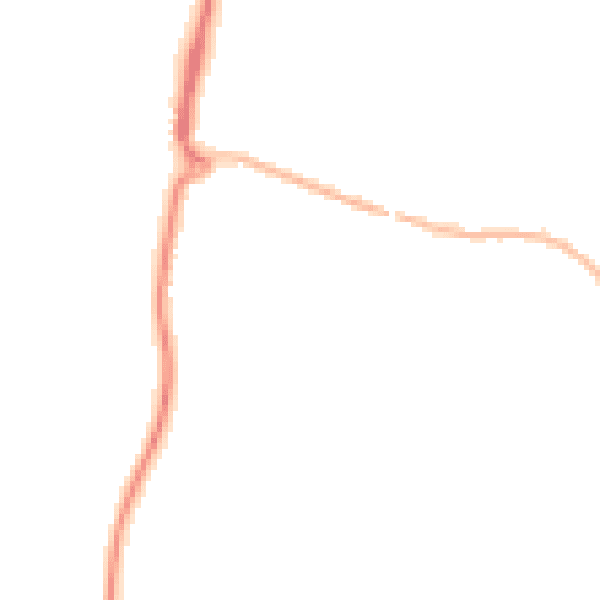 Night-time road noise heatmap for CO11 2JR