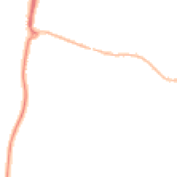 Night-time road noise heatmap for CO11 2JW