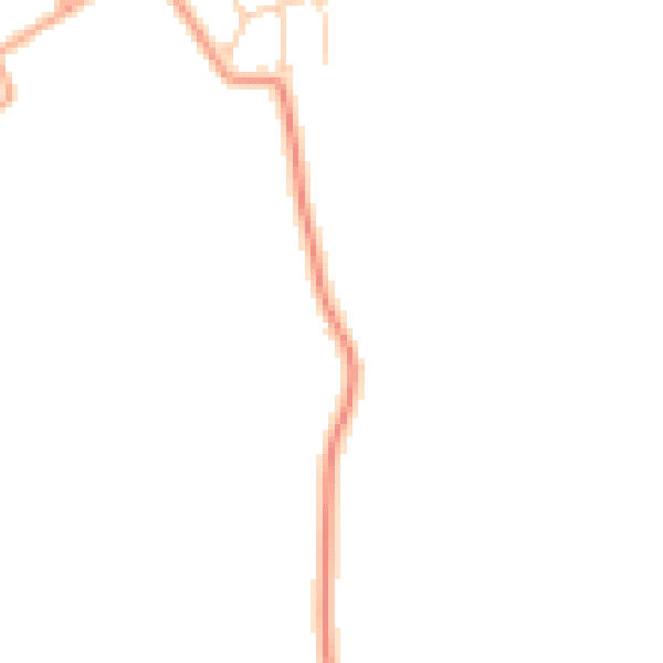 Daytime road noise heatmap for CO11 2NE