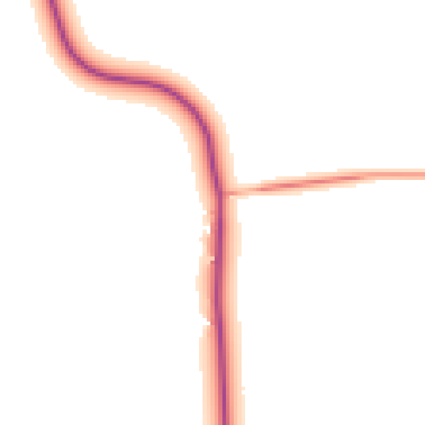 Daytime road noise heatmap for CO11 2NW