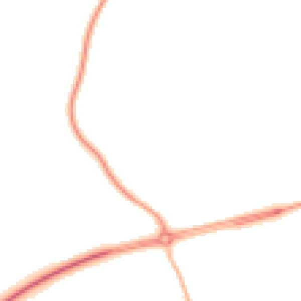 Night-time road noise heatmap for CO11 2NX
