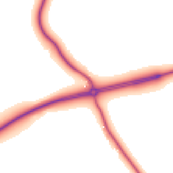 Daytime road noise heatmap for CO11 2PH