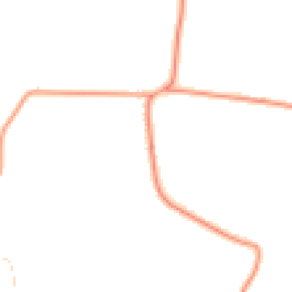 Daytime road noise heatmap for CO11 2PZ
