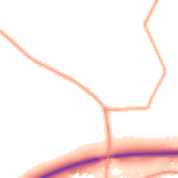 Daytime road noise heatmap for CO11 2SH