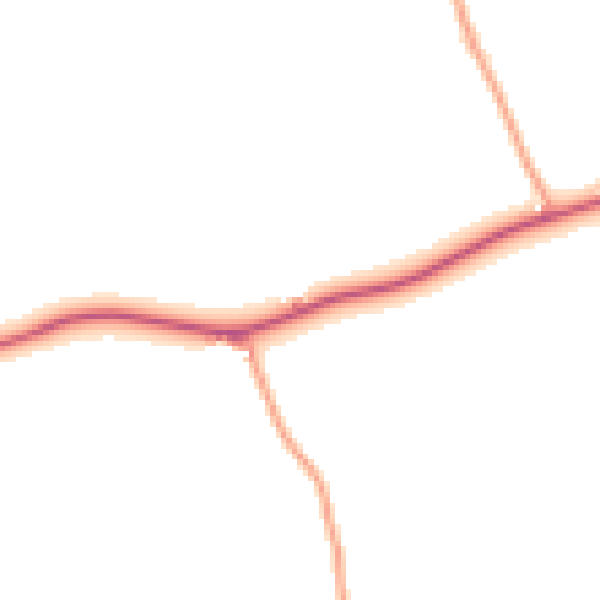 Daytime road noise heatmap for CO11 2TA