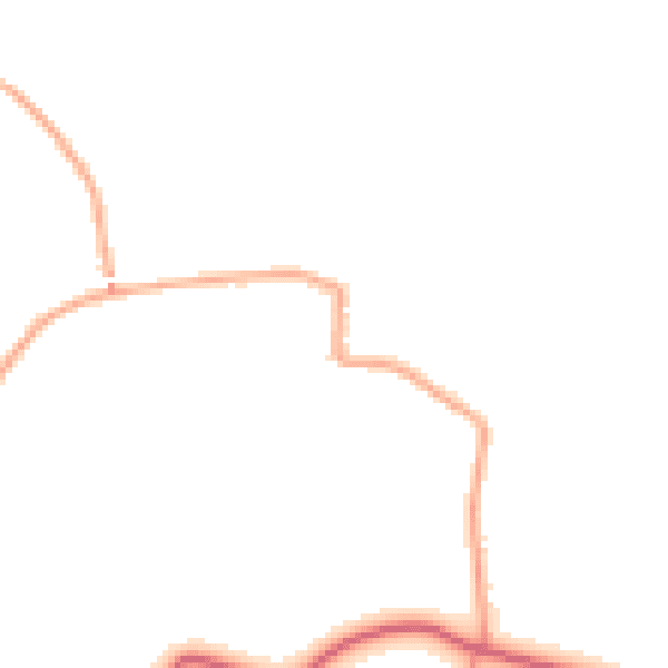 Daytime road noise heatmap for CO11 2TS