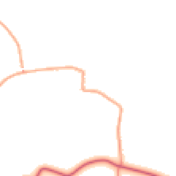 Daytime road noise heatmap for CO11 2TT