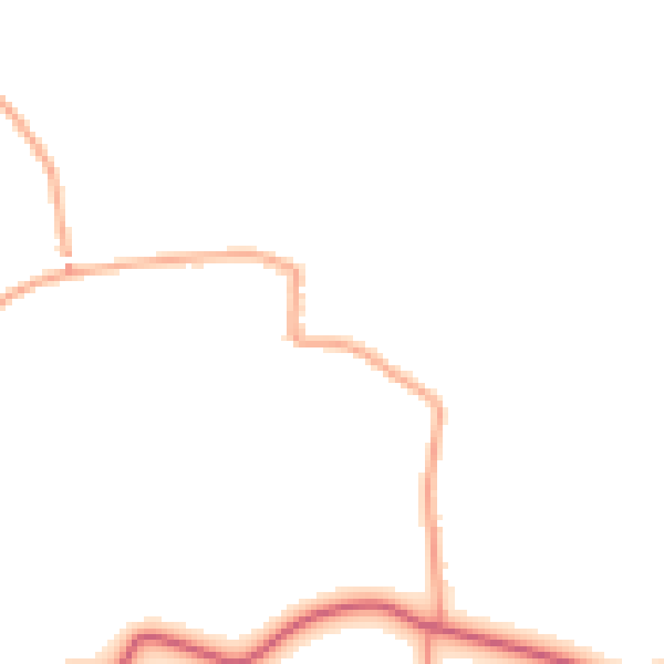 Daytime road noise heatmap for CO11 2TU