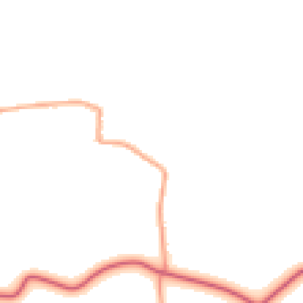 Daytime road noise heatmap for CO11 2TX