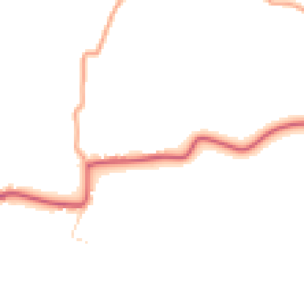 Daytime road noise heatmap for CO11 2UA