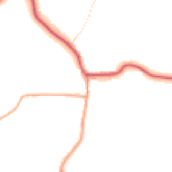 Daytime road noise heatmap for CO11 2US